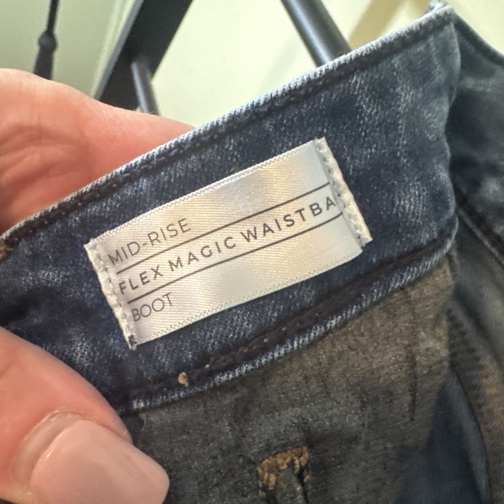 Lane Bryant womens Flex Magic Waistband Mid Rise bootcut jeans Plus 20 SHORT - Picture 7 of 7